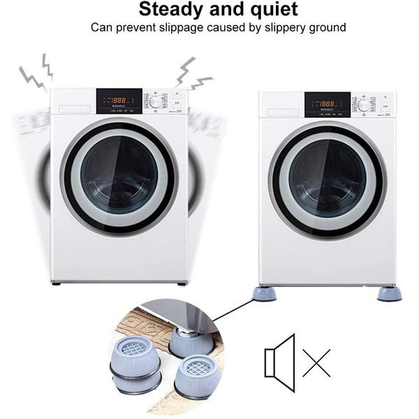 4Pcs Anti Vibration Feet Pads Rubber Legs Slipstop Silent Skid Raiser Mat for Washing Machine Support Dampers Stand Accessories