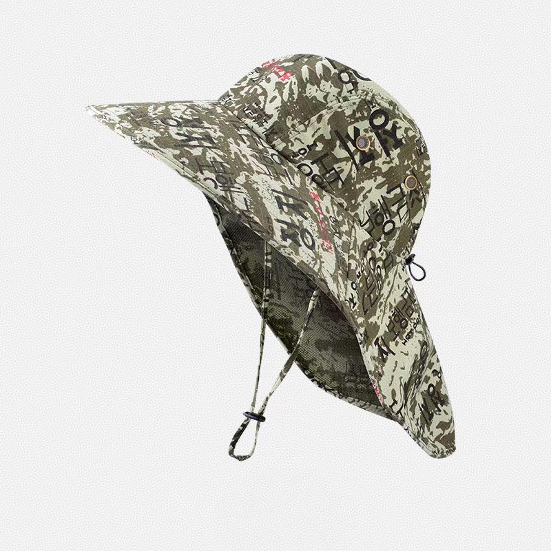 Unisex Sun Protection Bucket Hat: Lightweight, Breathable, Wide Brim with Neck Protection for Outdoor Activities