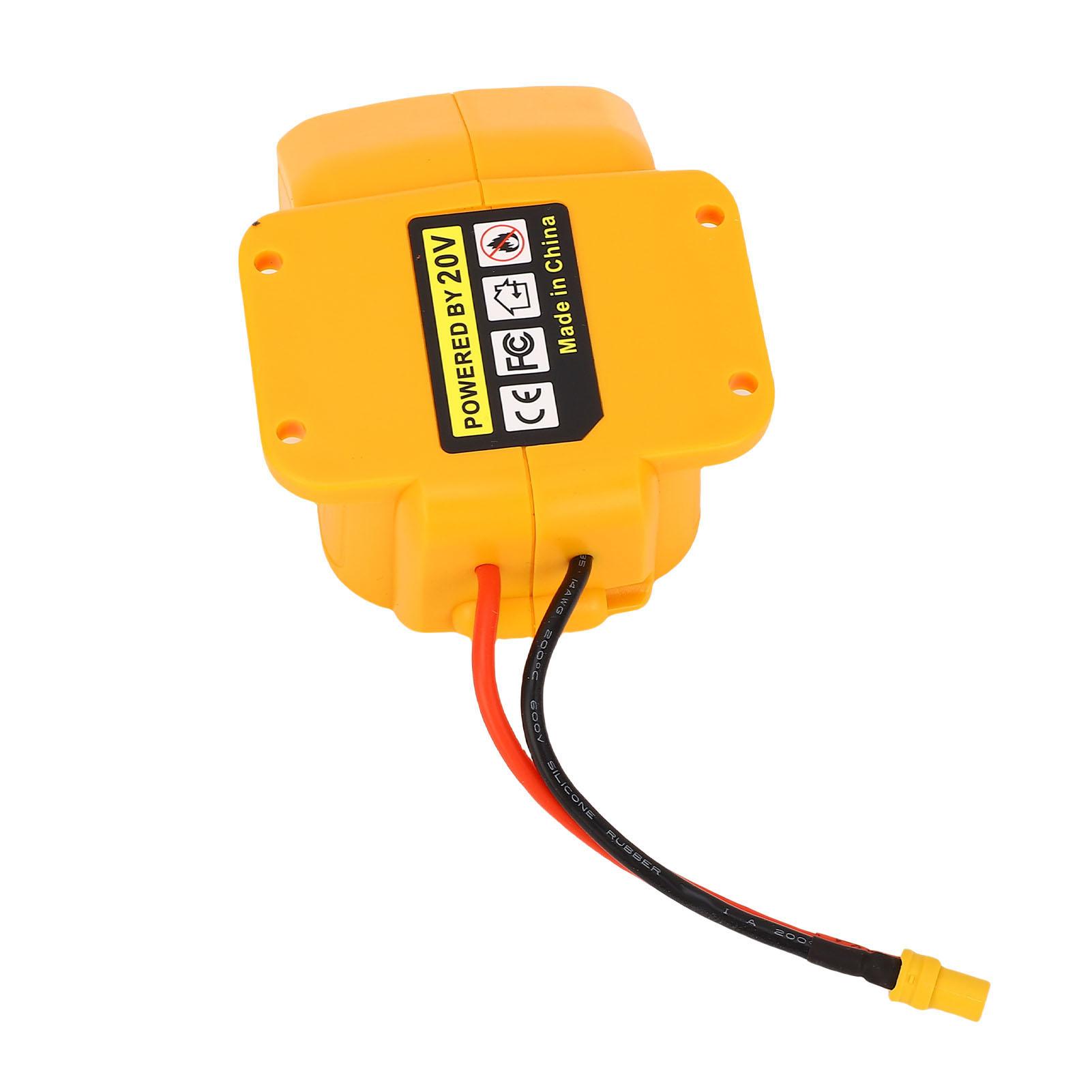 

Перехідник для акумулятора електроінструменту DCB206 з крокодилячими затискачами 8AWG Пусковий кабель для автомобіля 200 градусів Цельсія