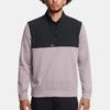 Under Armour Storm FW24 Drive Sweater Fleece Color Block Fashion Comfortable College Style Stand Collar Waterproof Hoodie Men Hoodie Gray 1387121-015