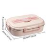 Stainless Steel Bento Box Microwave Safe 850/1500ml Leakproof Sealed Food Container Easy To Clean Rabbit 2/4/5 Grids for Lunch