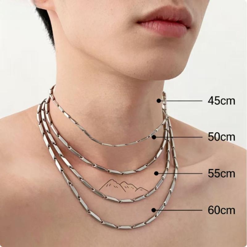 

Men s Möbius Stainless Steel Necklace 3mm 45cm