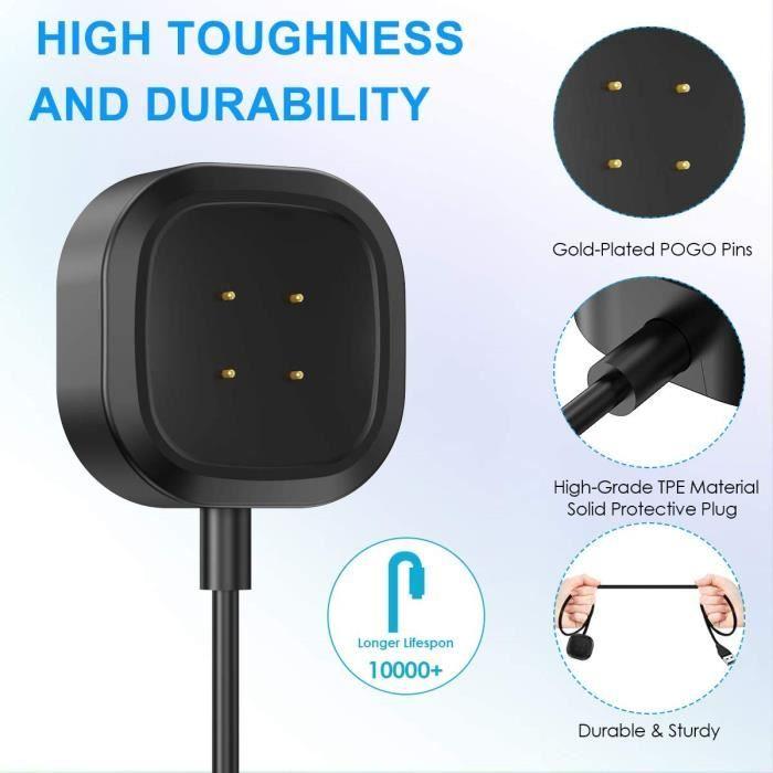 Chargeur pour Fitbit Versa 3 Fitbit Sense USB câbles pour Fitbit Sense
