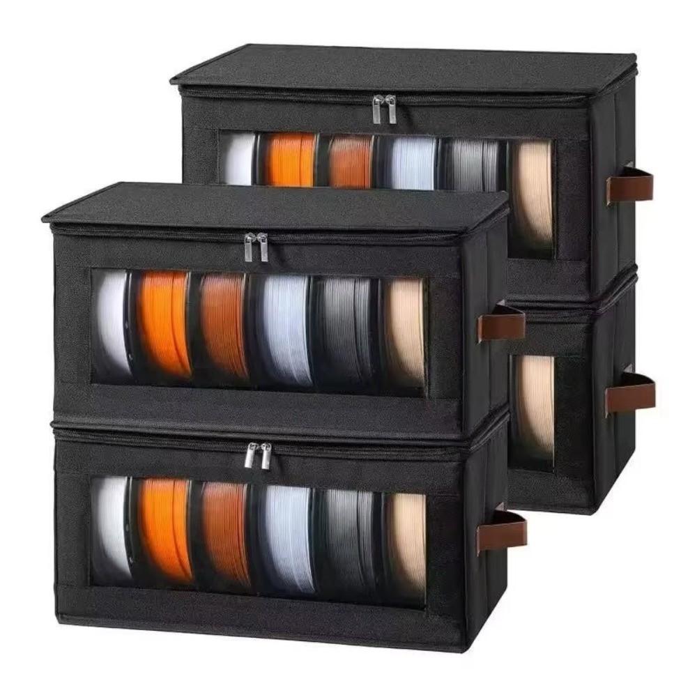 Dustproof 3D Printing Filament Storage Box Visible Moisture-proof Filament Storage Containers Can Hold 6 Rolls of Filament