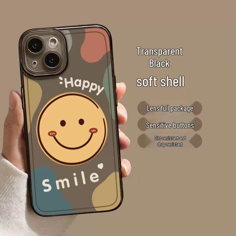 Apple iPhone 14 Pro Smiley Face Case - Drop-Proof, Full Coverage for 13, 15 Pro, 16, and 17 Models
