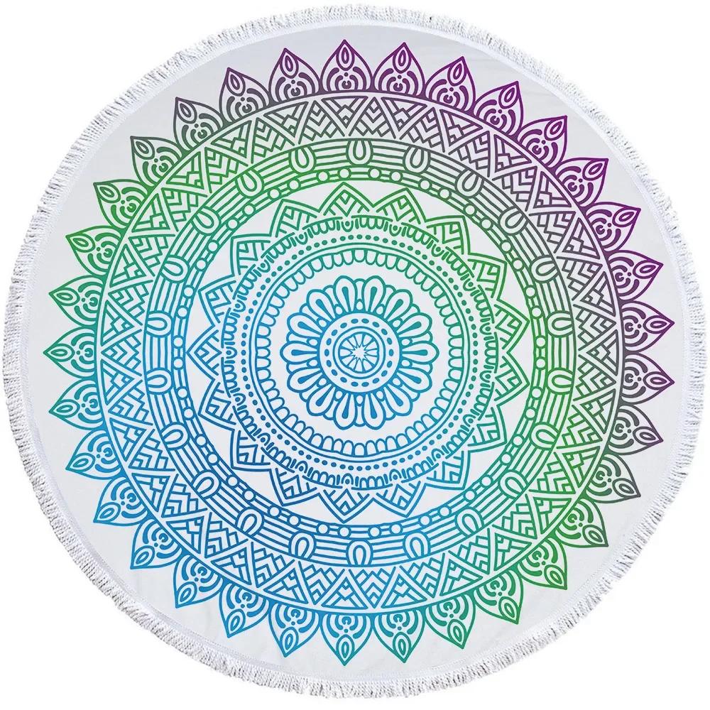 Beach Leisure Resort Creative Beach Towel Microfiber Round Swimming Towel Mandala Yoga Mat Adult Large Round Bath Towel