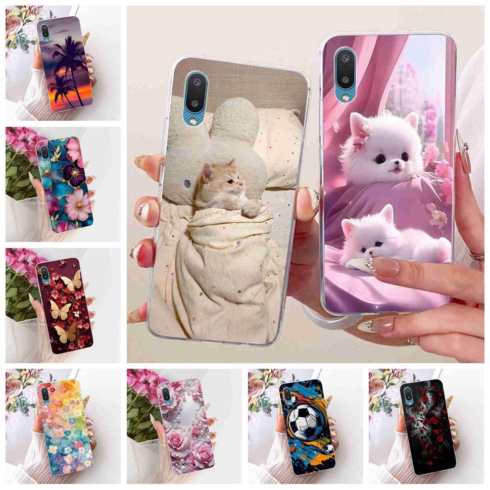 For Samsung Galaxy A02 Case SM-A022F Soft Silicone Colorful Painted Cover Case For Samsung A02 A 02 Galaxy M02 M022F Fundas Bags