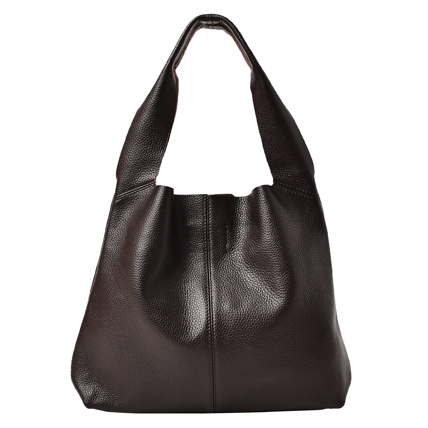 

Genuine Leather Tote Leather Petit Dark Brown [Notre Favorie] Bag, Women s, Bag, Commuting, Small, Manon, темно-коричневого кольору