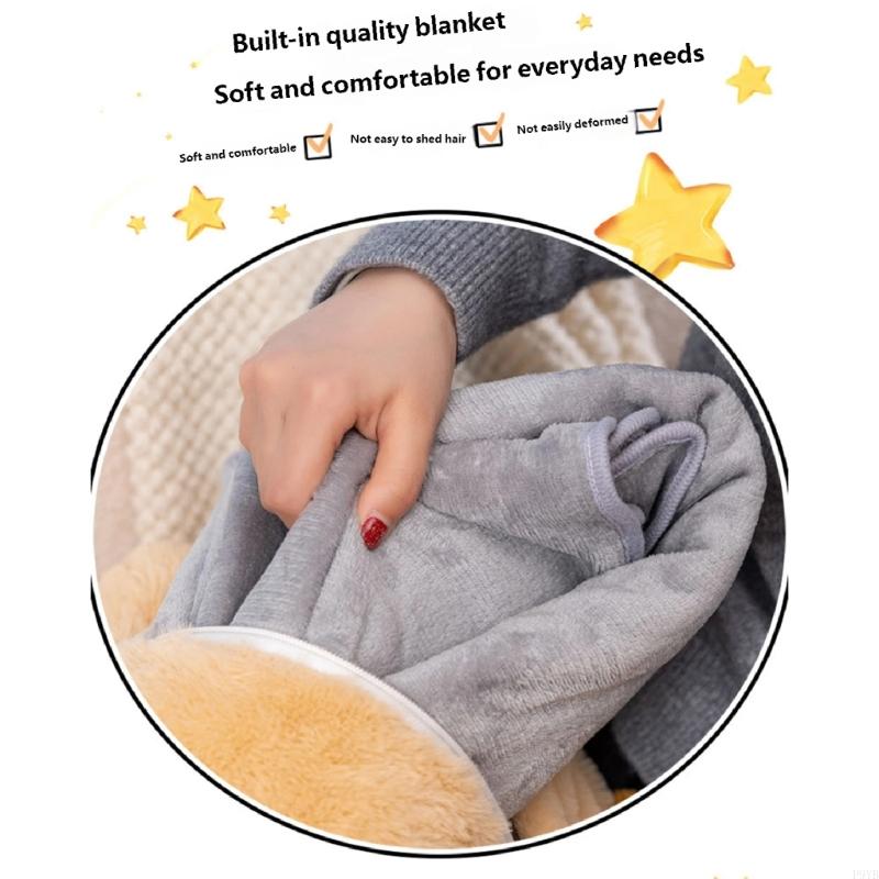 Multifunctional Plushie Pillow Blanket With Capybara Hamster Design For Home Office Travel Use P9YB