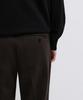 Musinsa Standard Semi-Wide Hidden Banding Slacks [Dark Brown]