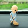 Resin Monks Action Figure Monk Decoration Band Figurines Car Ornaments Figure Doll Handicrafts Monks Dolls Boys Gifts