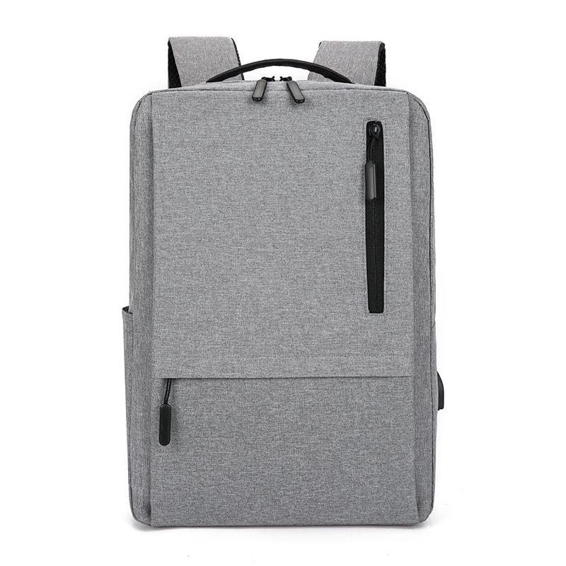 Backpack large capacity computer bag simple business multi-function usb charging backpack schoolbag men's
