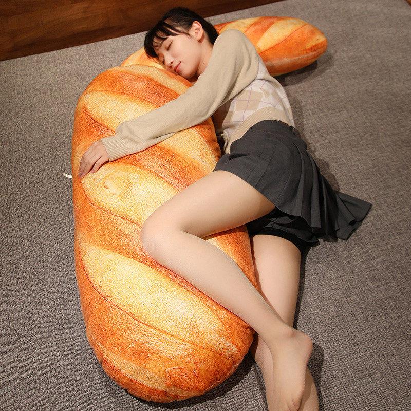 Favorite Toy Unisex Giant Pillow Simulation Cute Big Bread Plush Pillow Doll Soft Kawaii Food Cushion Toys For Kids Children Birthday Christmas Gift