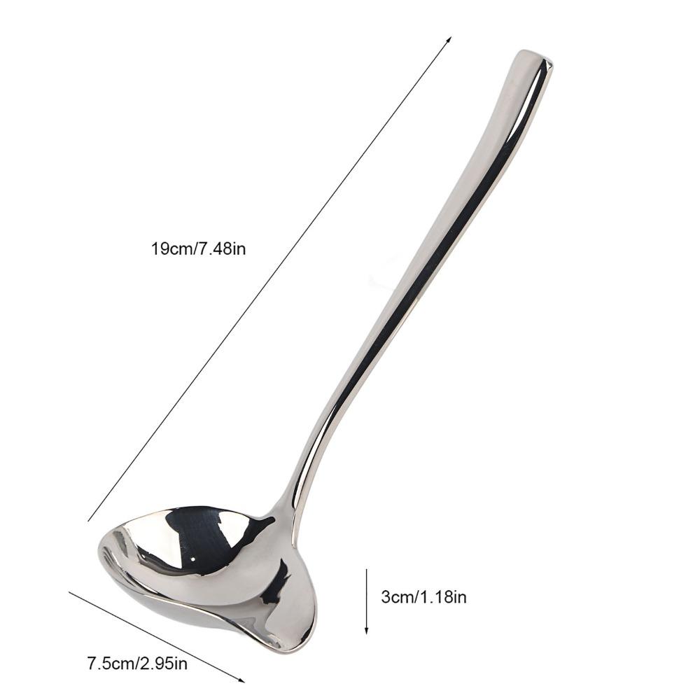 Irregular Table Serving Ladle Rustless Steel Basting Spoon Portioning Spoon Side Dish Sharing