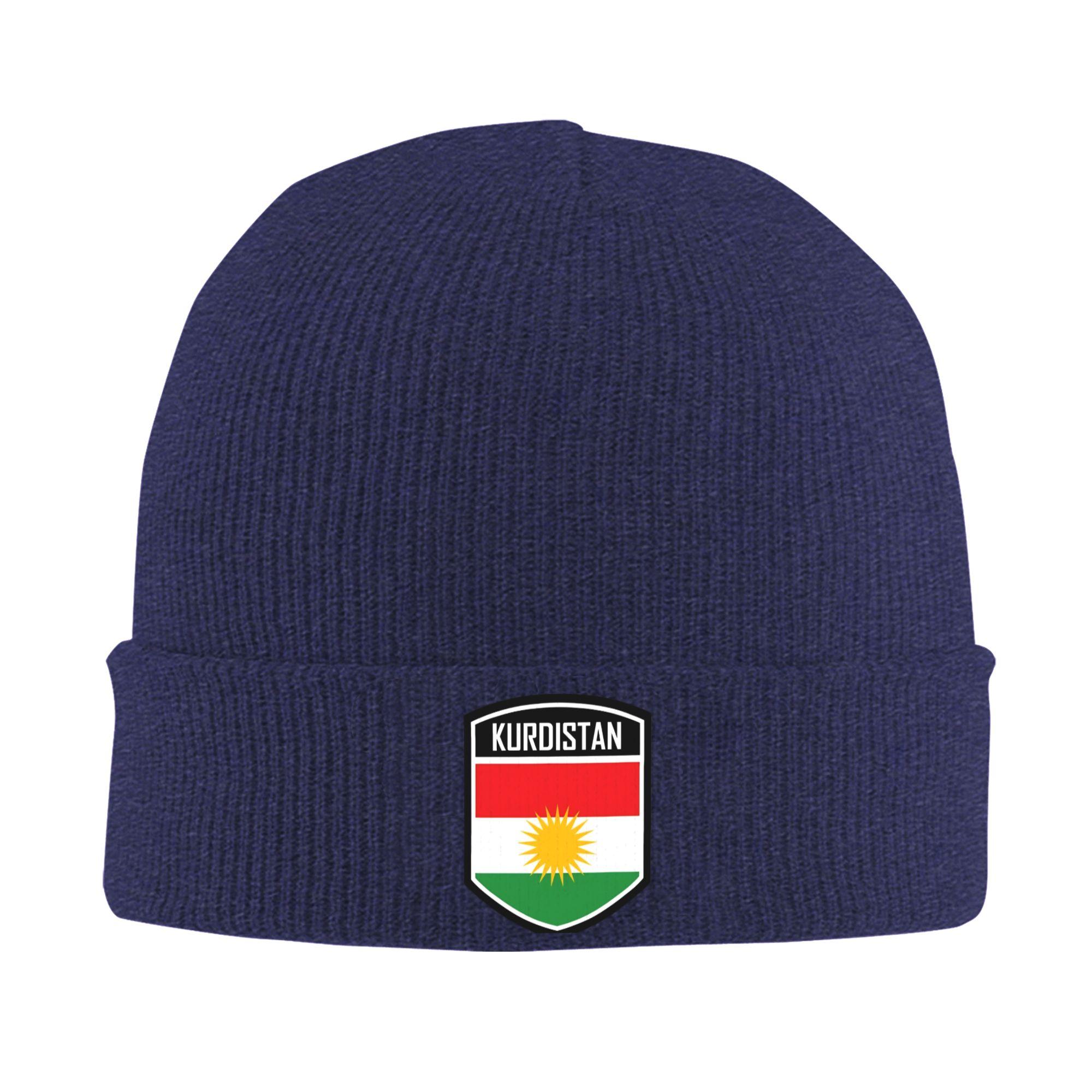 

Kurdistan Flag Beanie Hats Bonnet Hats Men Women Street Gym Knit Hat Winter Design Thermal Elastic Caps One Size