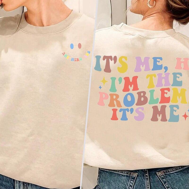 To ja Cześć, jestem problemem Bluzy z kapturem Bluzy z kapturem Streetwear Damskie Midnights Lyric Tour Bluza z kapturem Oversize Odzież damska