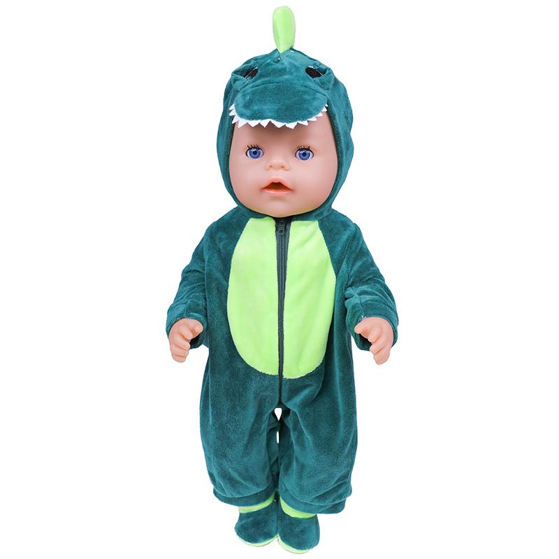 43cm Doll Clothes Cute Flamingo Outfits 13 Inch Reborn Doll Jumpsuit Birthday Gift Toys New Born Baby Dolls Accessories barbies