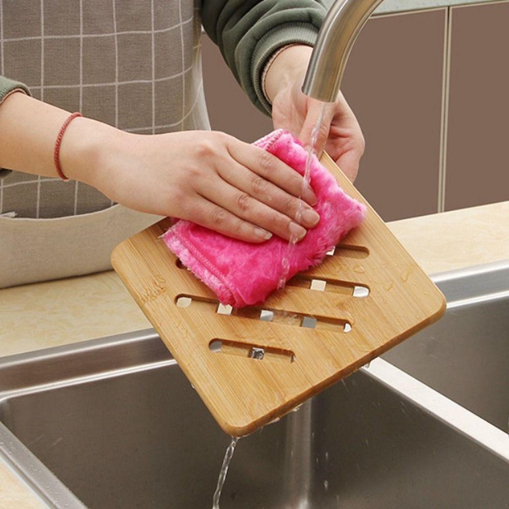 2Pcs Anti Scald Bamboo Pot Holder Japanese Style Nonslip Cup Mat Drink Insulation Pad  Tableware