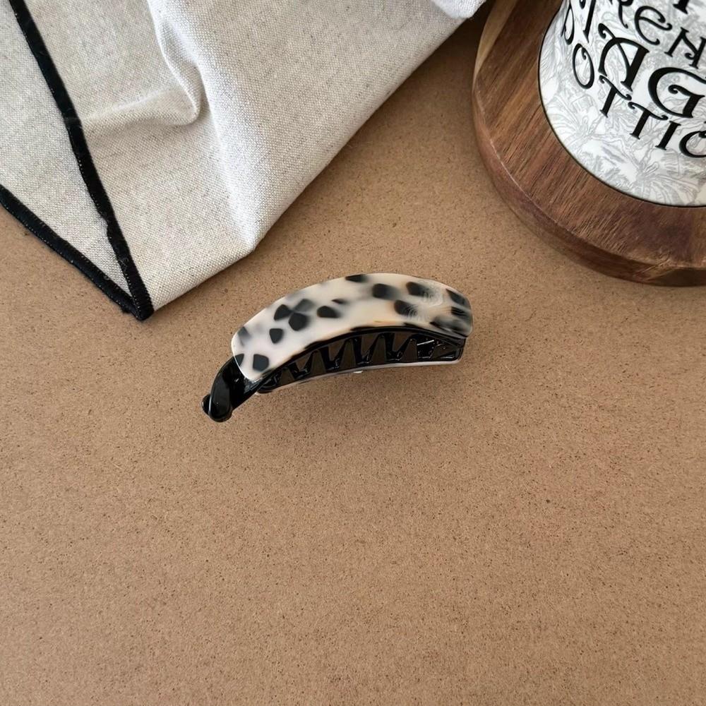 Spring Hinge Banana Hair Clip Curved Banana Shape Hair Barrette Hair Claw Clip Half up Styles