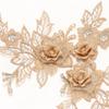 Dress Tulle DIY Blossom Bridal Applique 3D Trims Lace Flower Motif Embroidery
