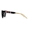 Gucci Bee Design Acetate Irregular Shape Sunglasses Unisex Sunglasses Black GG0597S-001