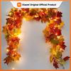 200CM Autumn Artificial Maple Leaf Wreath Fake Leaf Plant Vine Home Decor Garden Halloween Wall Outdoor Doors Windows Decoration