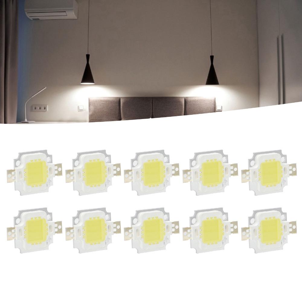 10PCS 6500K COB Light Source 12V High Power LED Chip Easy LED Chip Bulb Lamp Flood Light