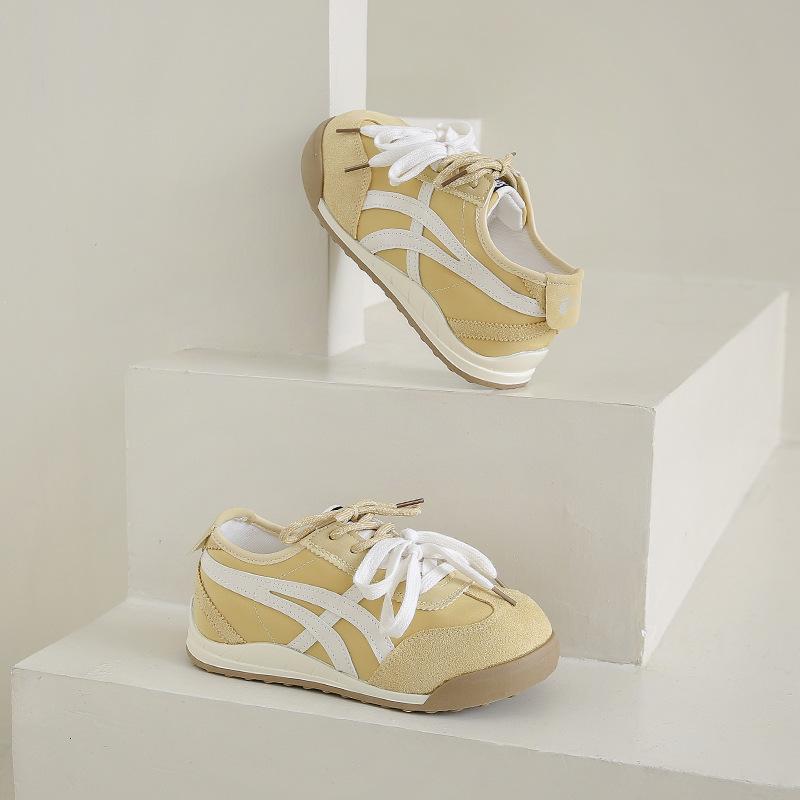Pink heightened platform German training shoes women's 2025 new pair of shoelaces soft sole sports and leisure shoes fashion Forrest Gump shoes