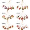 5pcs Xmas Theme 2D/Flat DIY Hanging Diamond Art Kits Rhinestone Diamond Art Window Pendants Diamond Art Christmas Tree Ornament