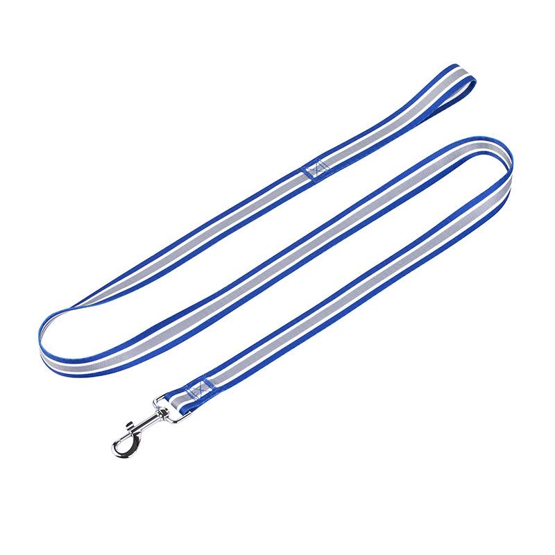 Rainbow Walking Dog Rope Large Medium And Small Traction Rope Snap On Pet Collar Nylon Strap Woven Dog Pet Accessories