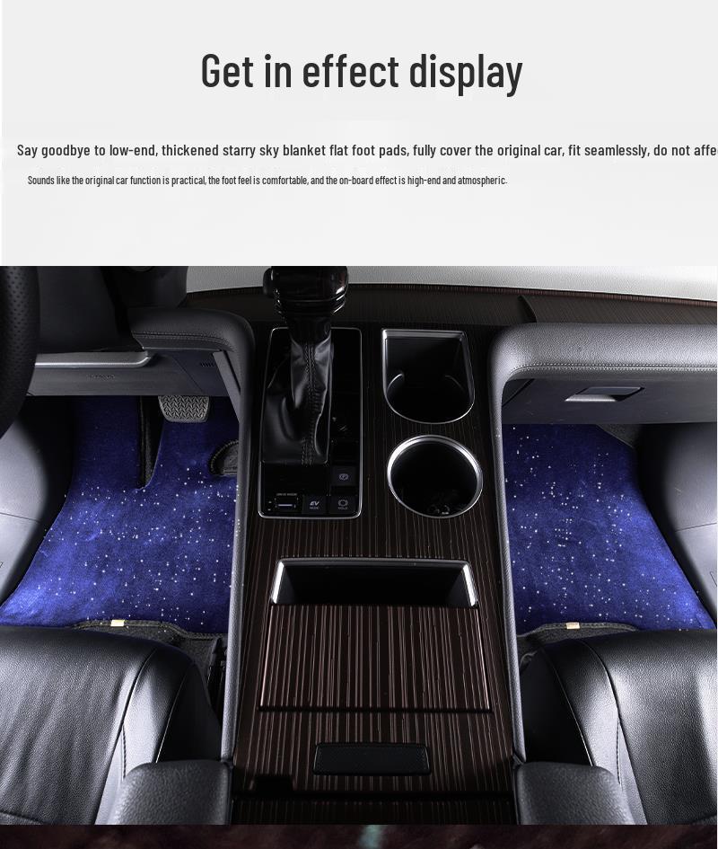 Toyota Sienna/Grand Highlander 21-25 Starry Sky Floor Mats - Full Middle Row Coverage