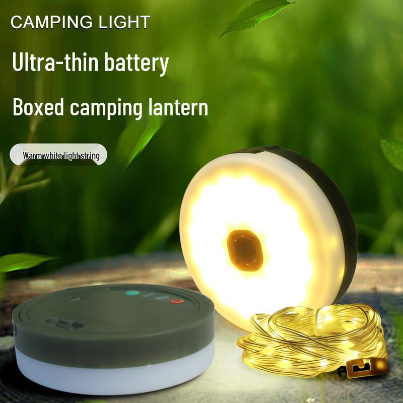 LED Outdoor Camping String Lights with Battery Box