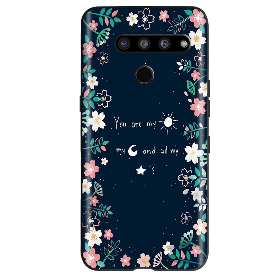 For LG V50 ThinQ 5G Case Fashion Pattern Soft Silicone TPU Phone Case For LG V50S ThinQ 5G V50 50S V500N V450 V510N Funda