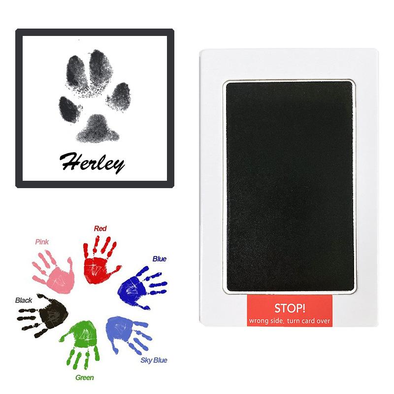 Stamp Pad Ink Pet Dog Cat Pad Paw Print Baby Handprint Footprint Safe Toxic Mess Free DIY Hand Footprint Easy Clean Pet Souvenir