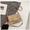 Metal Magnetic Buckle Flap Bags for Women  Versatile Chain Bags  Small Square Bags  Armpit Crossbody Bag  Luxury