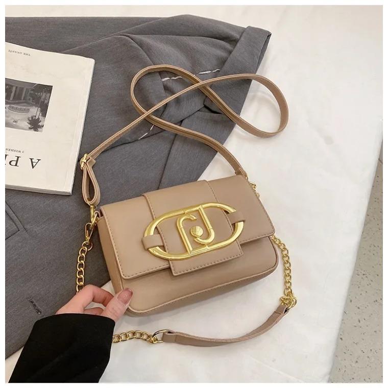 Metal Magnetic Buckle Flap Bags for Women  Versatile Chain Bags  Small Square Bags  Armpit Crossbody Bag  Luxury