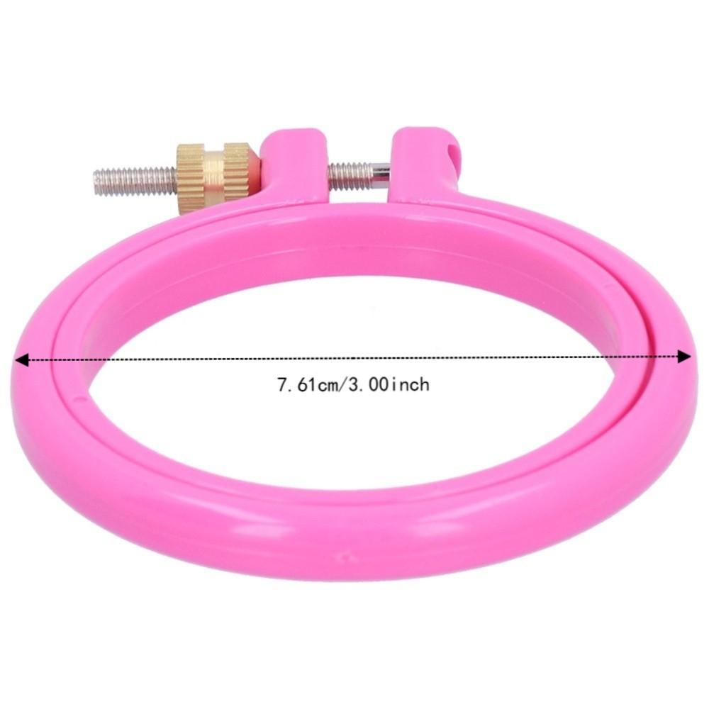 Plastic Cross Stitch Hoop Adjustable Design Plastic Hoop Durable Adjustable Hoop Ring For Sewing