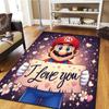 Super Mario Cartoon Carpet, Cool Movie Home Decor Mat, Digital Print Bedroom Floor Rug, Living -HYQ88