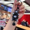 Cute Cartoon Anime Figure Kuromi Melody Ice Cream Cinnamoroll Pochacco Car Keychain Decoration Schoolbag Pendant Toy Gift