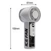 Portable Handheld Fan with 100 Speed Settings, USB Rechargeable Cooling, LED Display  White