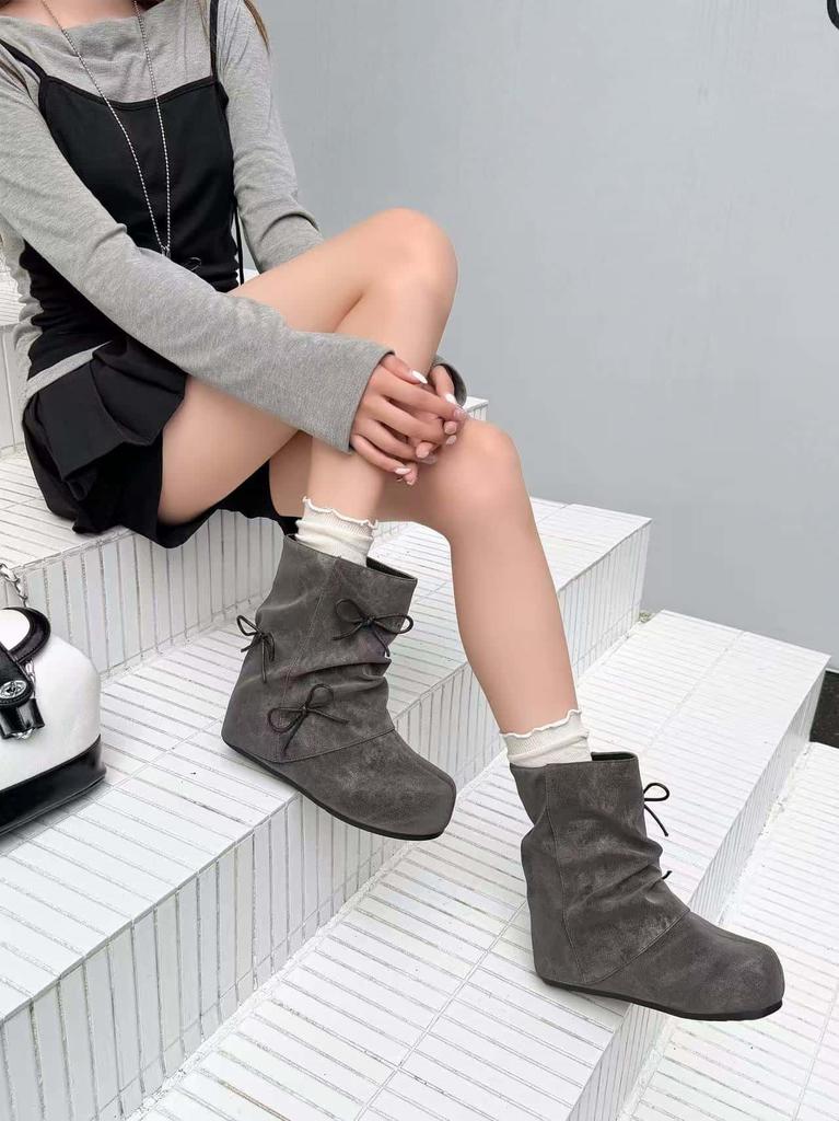 Retro suede Martin boots winter new versatile short boots