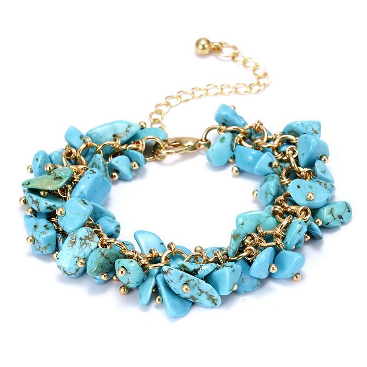 Hot-Selling 5-Color Crystal Chip Bracelet: Unisex Jewelry Accessory