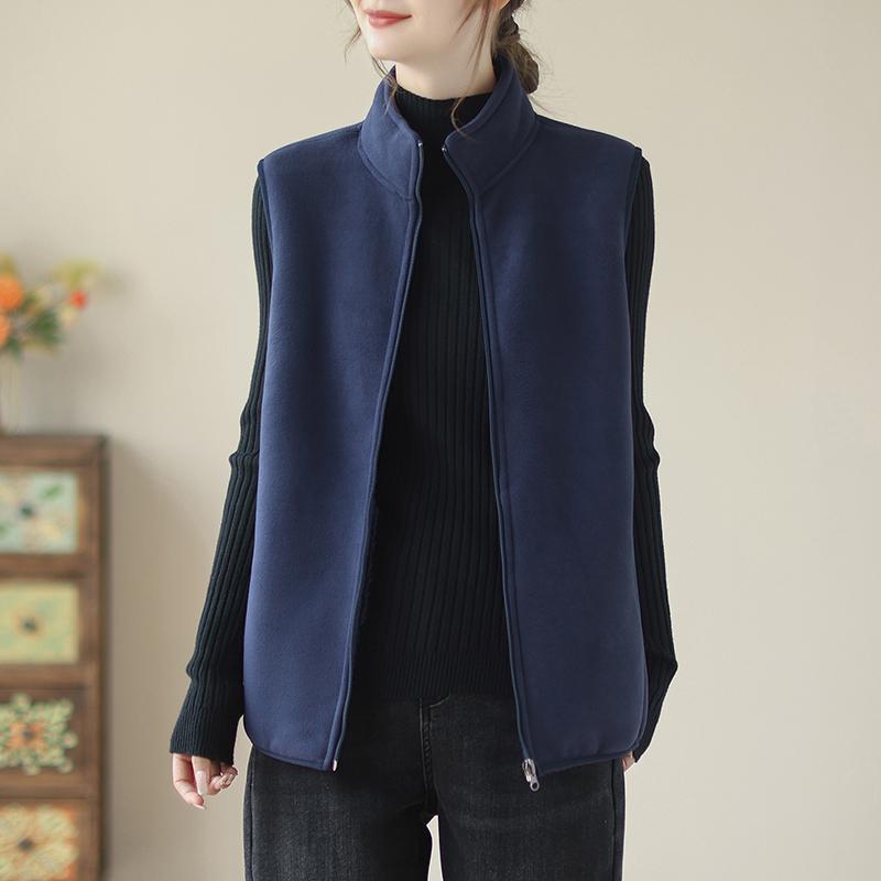 

Утолщенный бархатный жилет, теплая жилетка для мамы, куртка, новый флисовый жилет, женская мода, осенне-зимний жилет 4XL