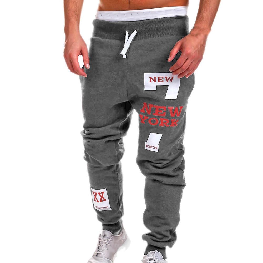 HS 4 Colors Mens Fashion Trousers Men Pants Casual Pants Sweatpants