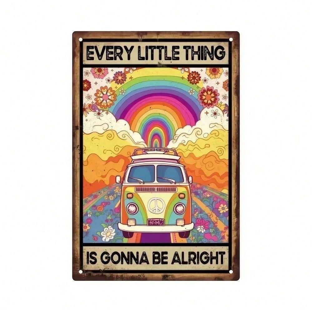 Vintage Metal Sign Rainbow for Home & Inspiration