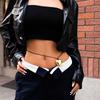 Heart Pendant Waist Chain Love Belly Chain Stomach Chain Body Jewelry Accessories Alloy Material Gift for Women and Girl