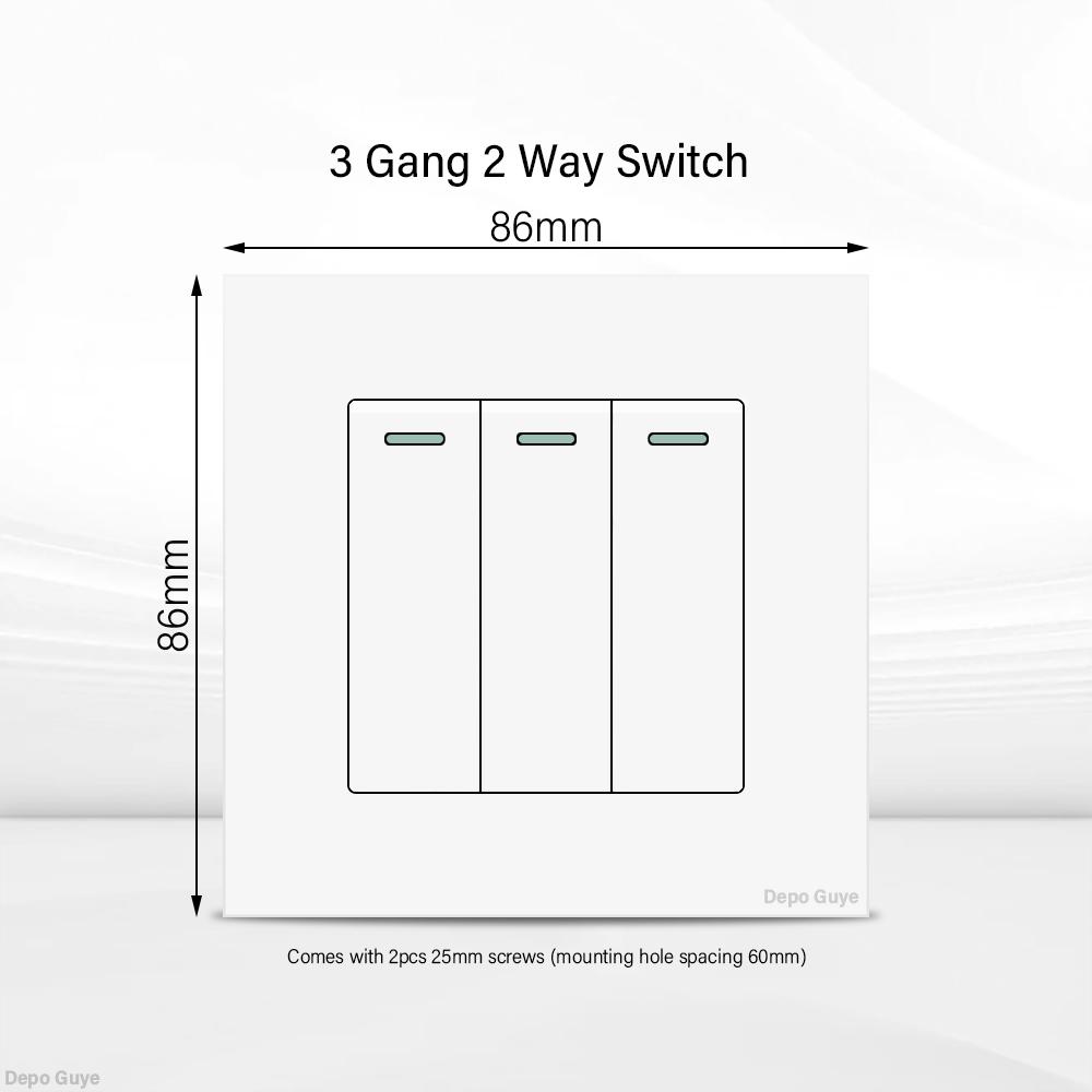 UK 13A Wall Socket with USB Type C 18W Quick Charge Power Outlet,Universal Electrical  Wall Light Switch Dual 3-pin Socket 220V