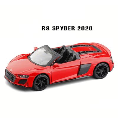 1/32 Scale R8 Spyder 2020 Model Car Diecast Toy Vehicle Collection Gift