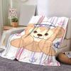 1pc, Duffy (4) Cozy Flannel Throw Blanket Perfect Gift for Bedroom, Living Room, Travel, Camping, Car