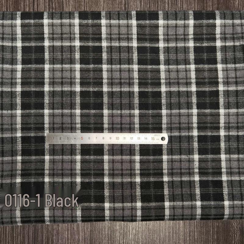 Children's Twill Plaid Flannel Shirt Fabric - Yarn Dyed, Brushed Cotton